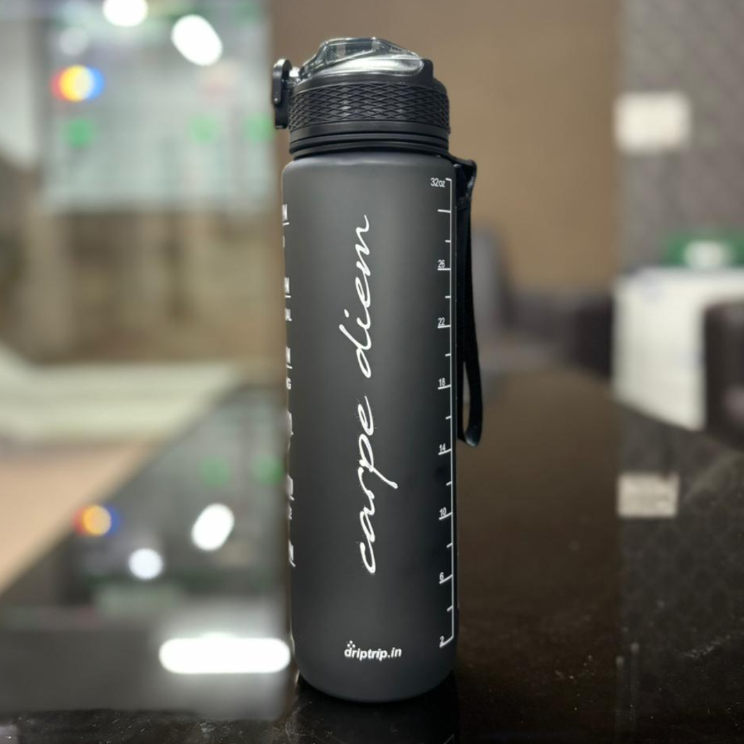 One Liter Sipper Bottle - With Time Markers